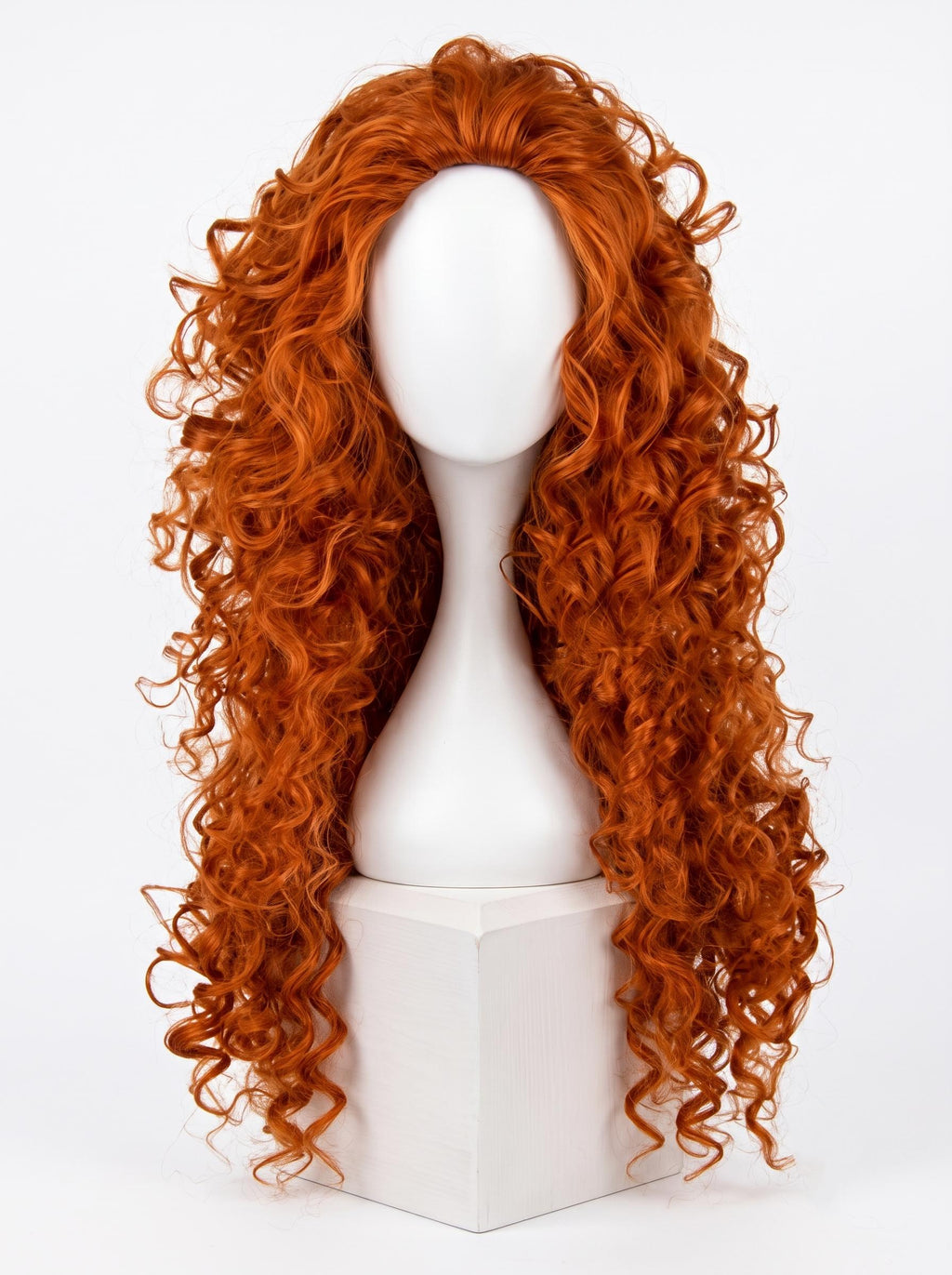 Cosplay Wigs Orange Long Curly Synthetic Wig for Cosplay Carnival Masquerade Party LARP