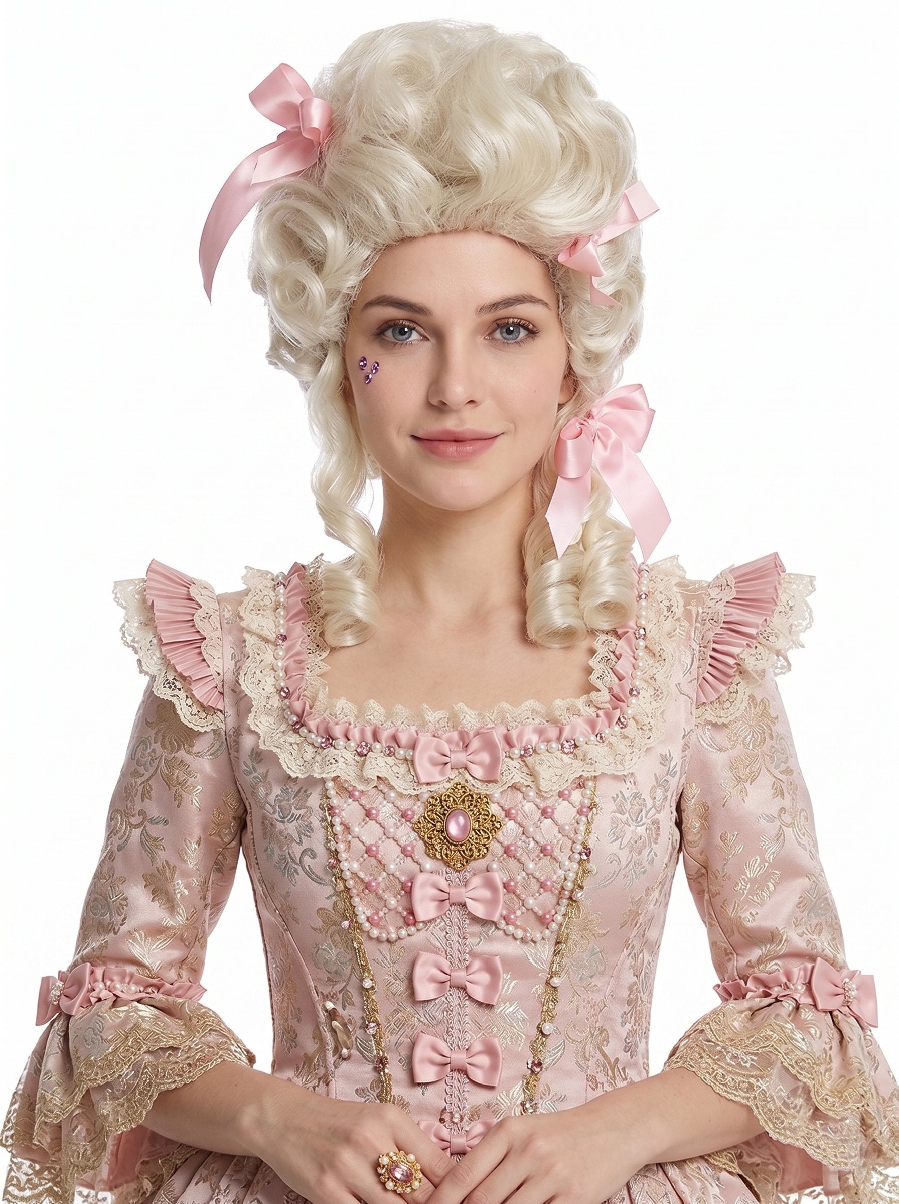 Cosplay Wigs Blonde Wigs Accessories Cosplay Wig Medium Length Platinum Synthetic Hair 14 Inch Curly Layered Haircut Wig Halloween Youth Blonde Hairjoy Wigs