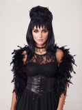 Cosplay Wigs Black Long Wigs Straight Synthetic Hair Women's Party Halloween