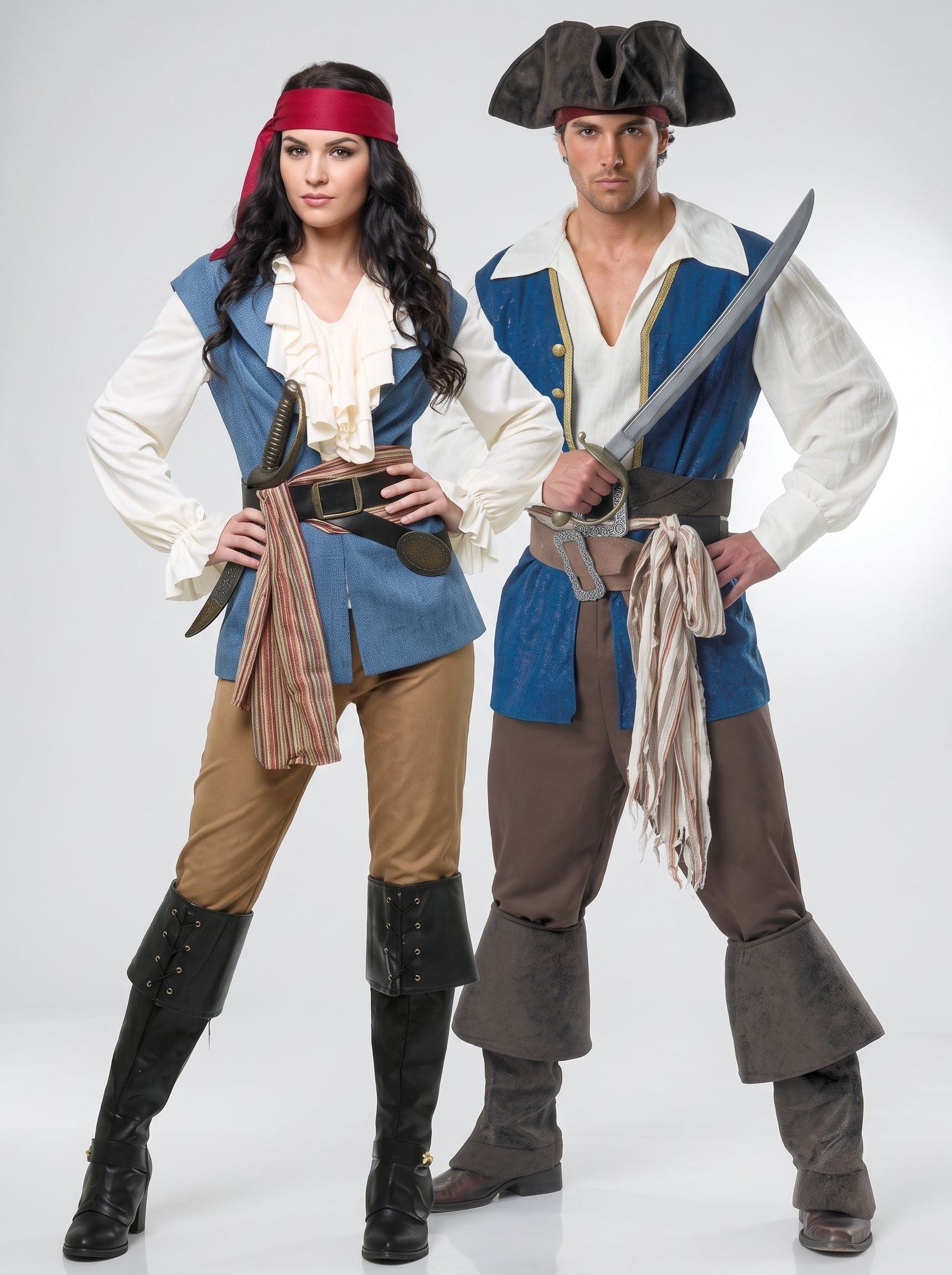 Couples Pirate Halloween Group Movie Cosplay Halloween Carnival Masquerade Costumes