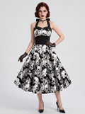 A-Line/Princess Halter Sleeveless Knee-Length Halloween Performance Costumes Dress