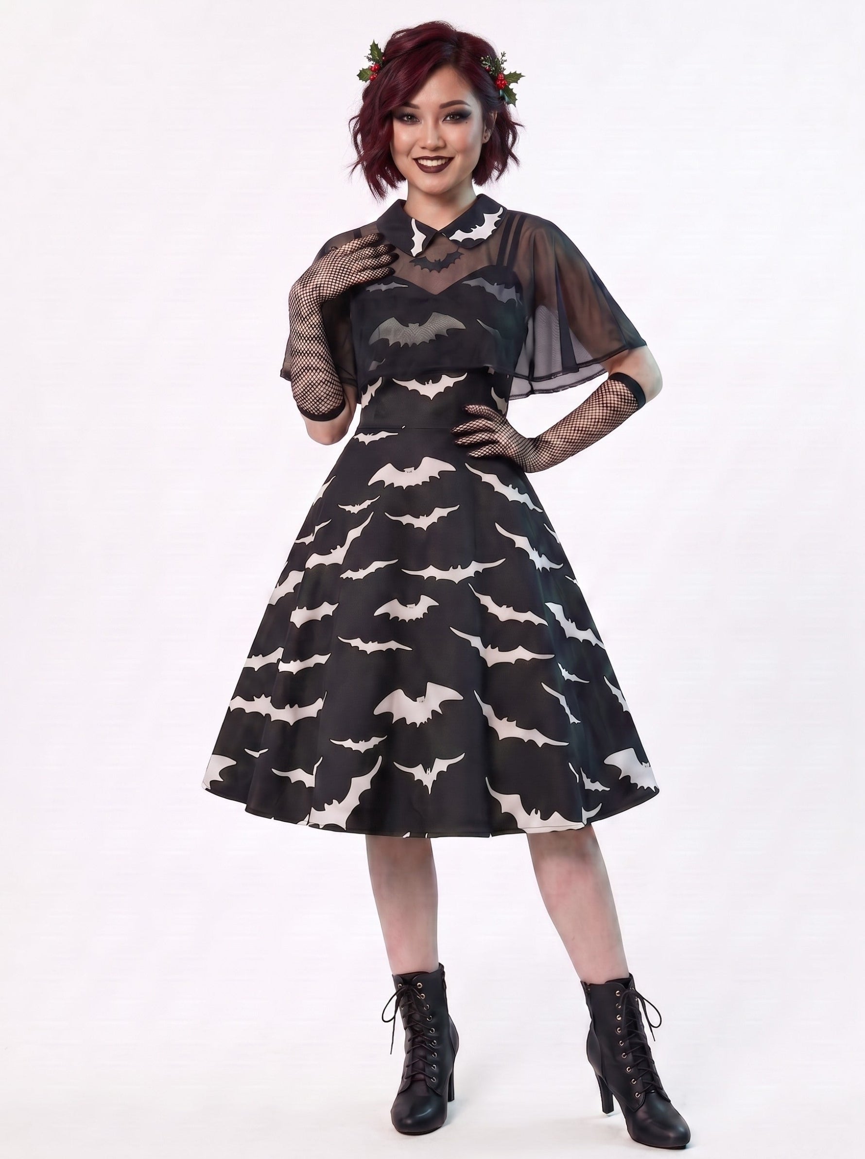 A-Line/Princess V-Neck Sleeveless Knee-Length Halloween Performance Costumes Dress