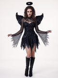 Evil Angel Ghost Bride Zombie Dark Angel Halloween Performance Costume