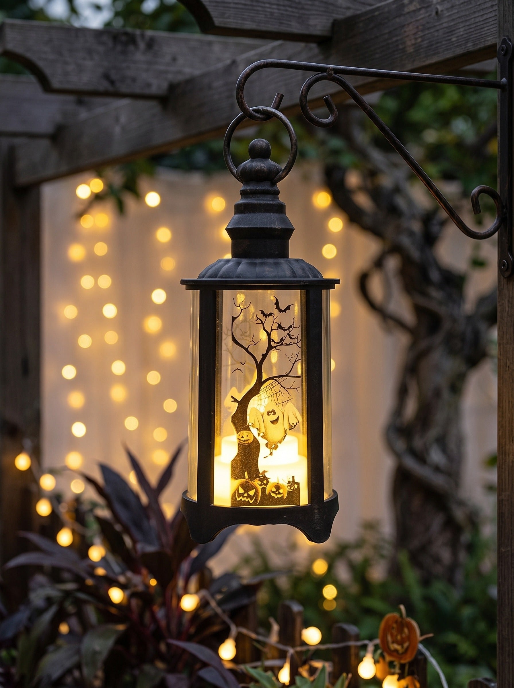 Halloween Vintage Creative Wind Lights Decorative Ambience Props