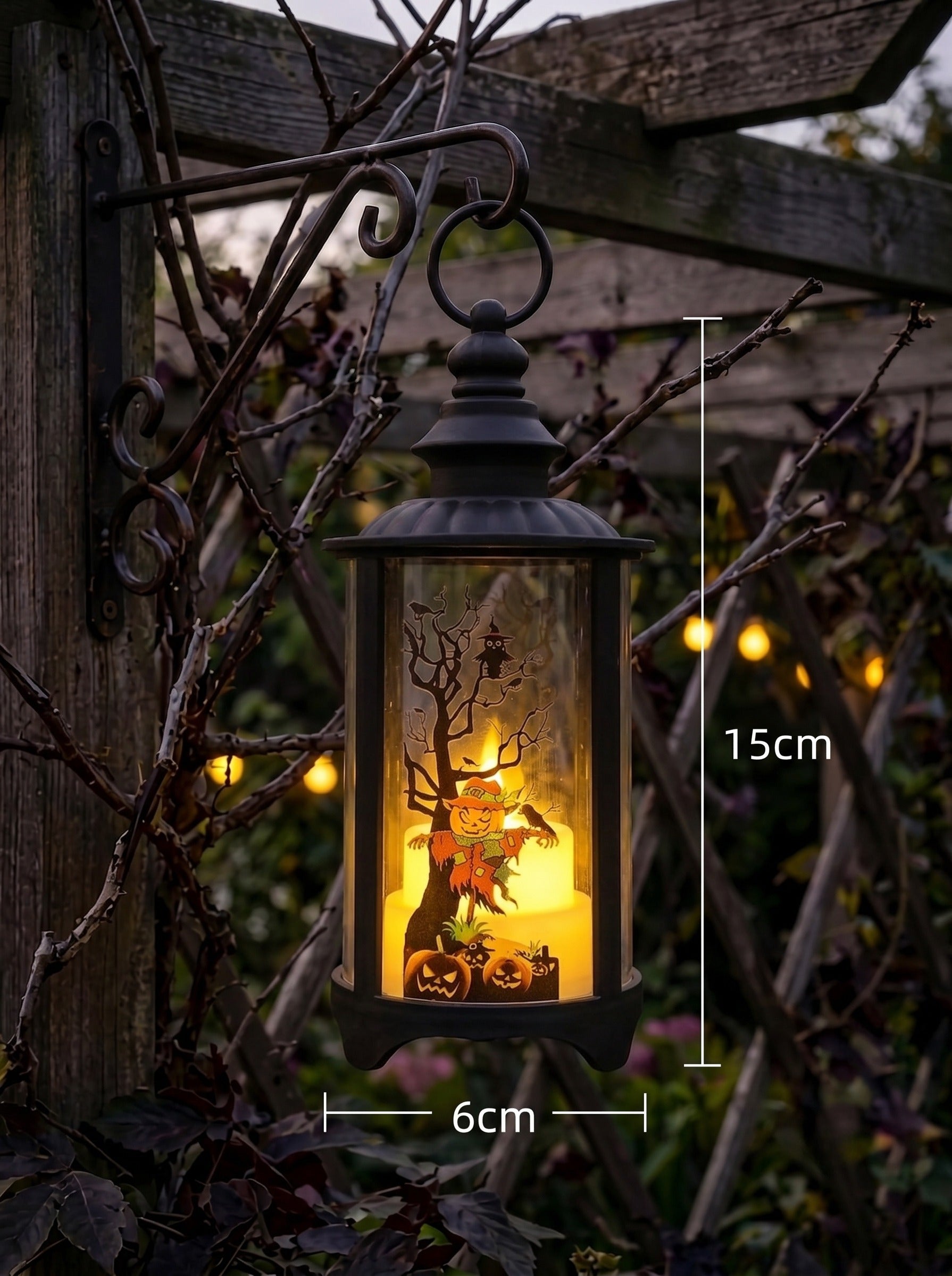 Halloween Vintage Creative Wind Lights Decorative Ambience Props