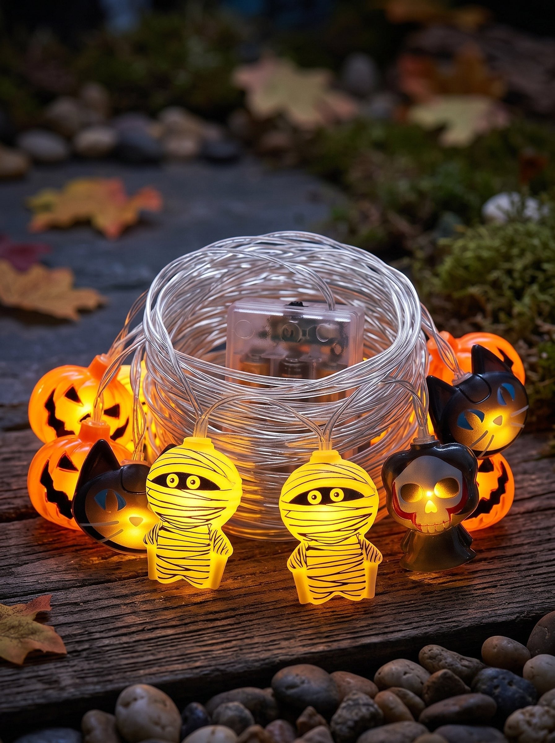 Mini Cute Halloween Pumpkin Decoration String Lights