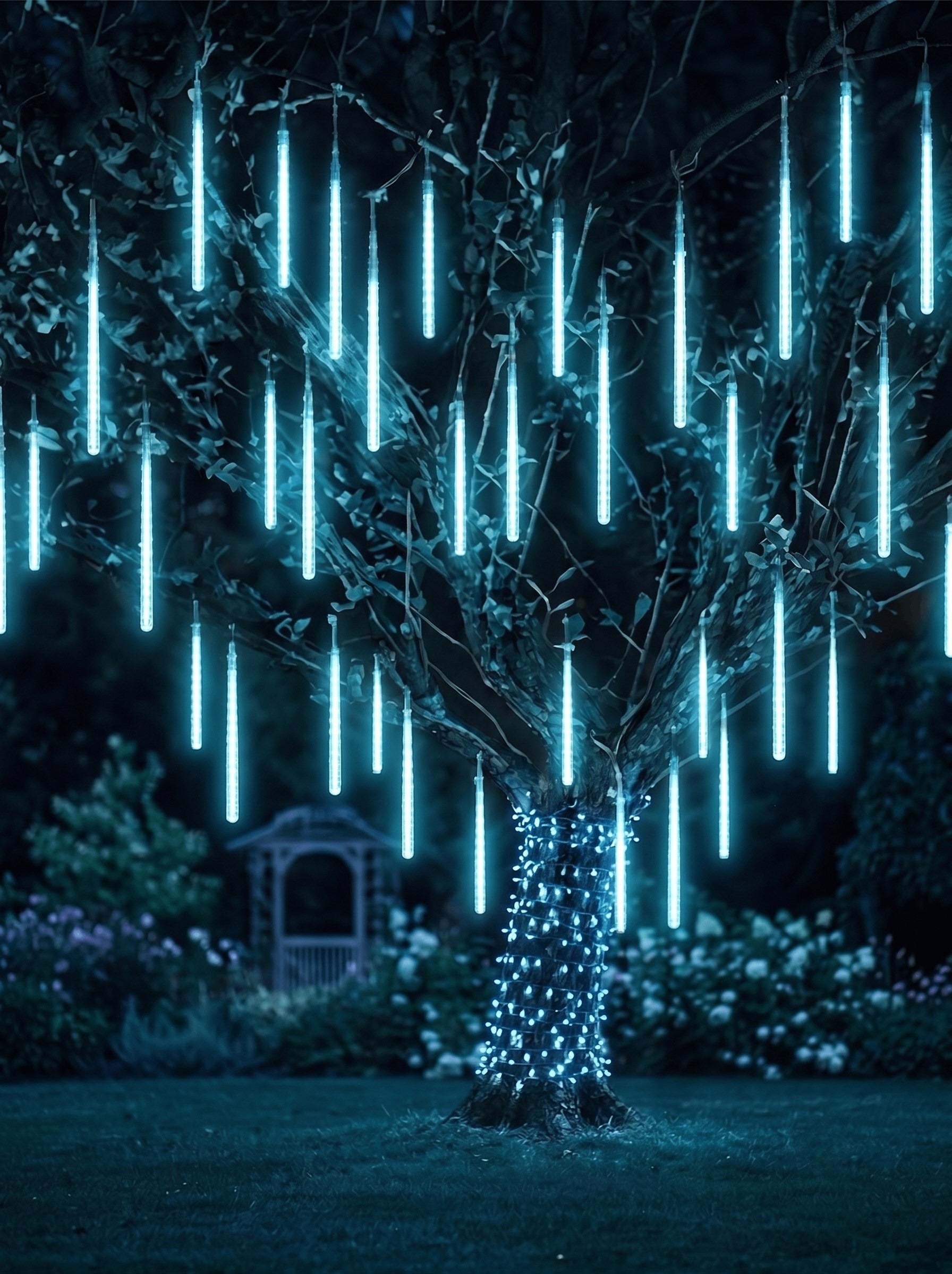 Halloween Outdoor LED Meteor Shower Long Water Drop Light