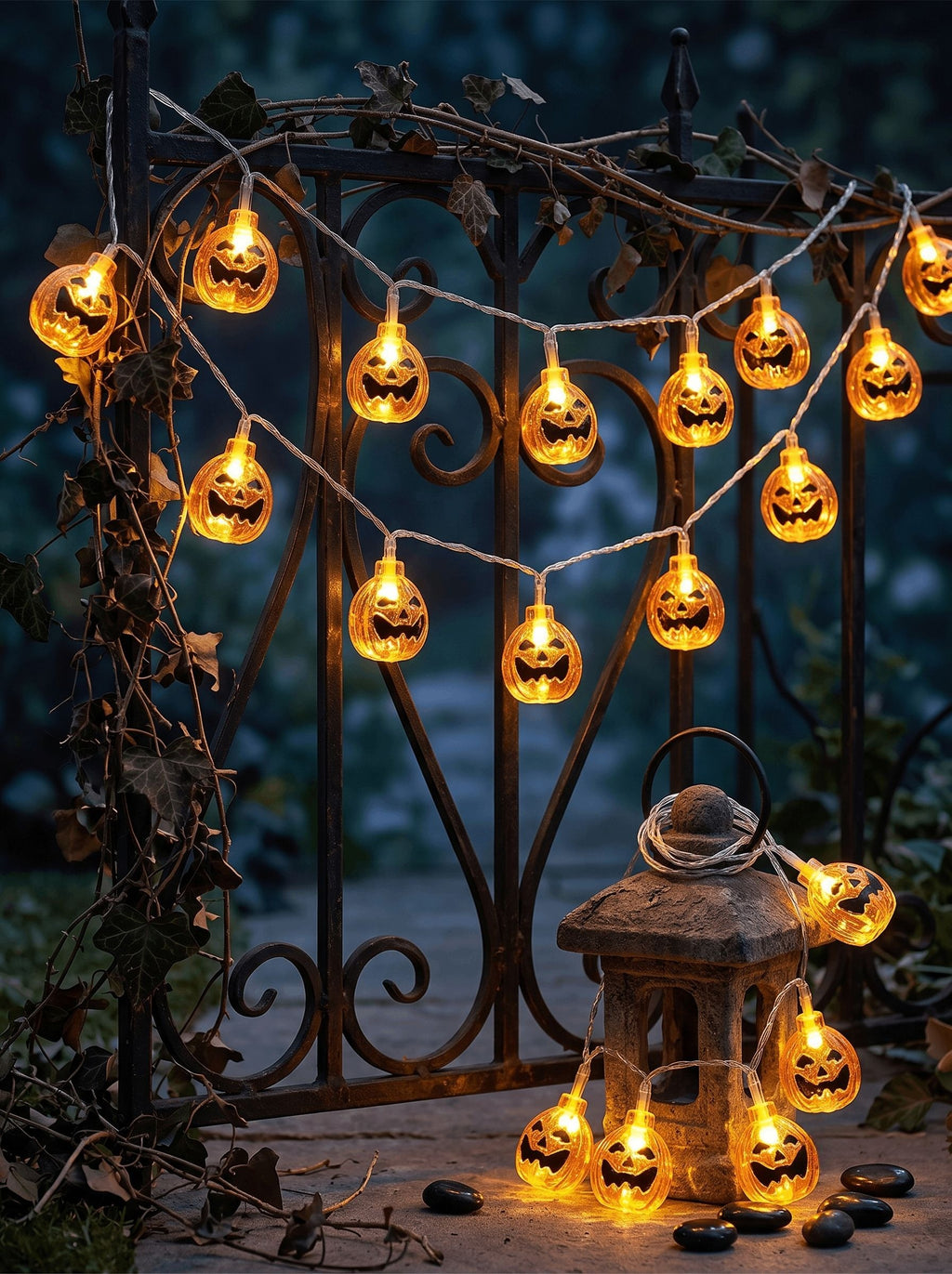 Halloween Pumpkin Indoor Decoration Atmospheric String Lights