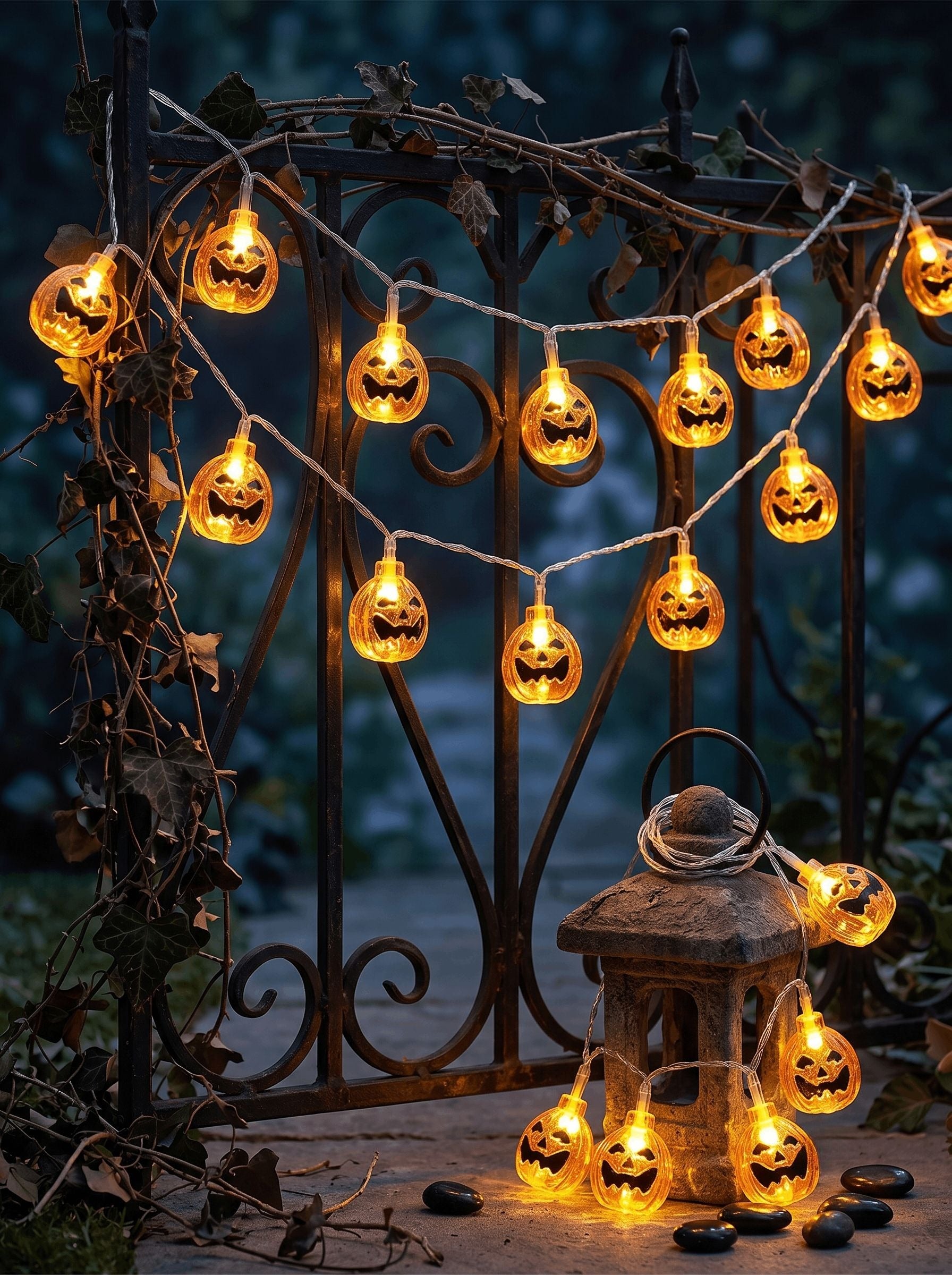 Halloween Pumpkin Indoor Decoration Atmospheric String Lights