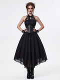 A-Line/Princess Round-Neck Sleeveless Asymmetrical Halloween Performance Costumes Dress with Bowknot