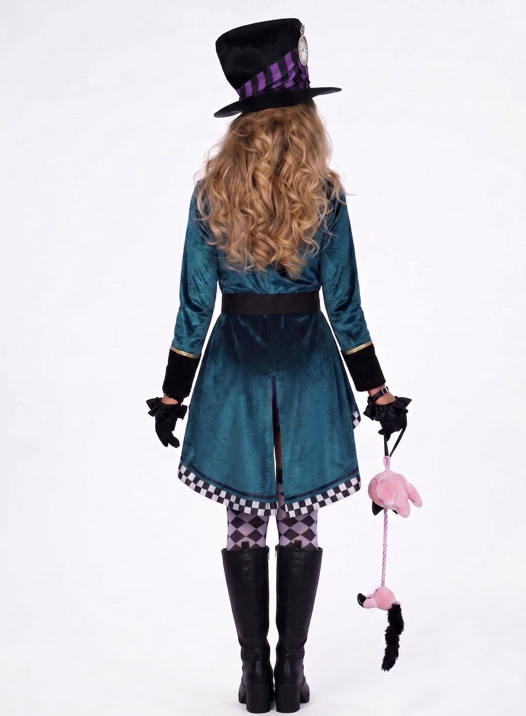 A-Line/Princess V-Neck Long Sleeves Asymmetrical Witch Easy Halloween Performance Costumes Dress