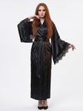 18th Century Bathrobe Goth Girl Women's Lace Vintage Yukata
