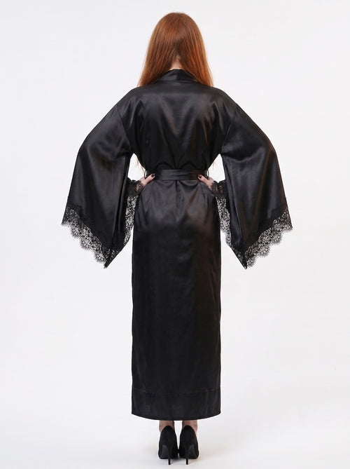 18th Century Bathrobe Goth Girl Women's Lace Vintage Yukata