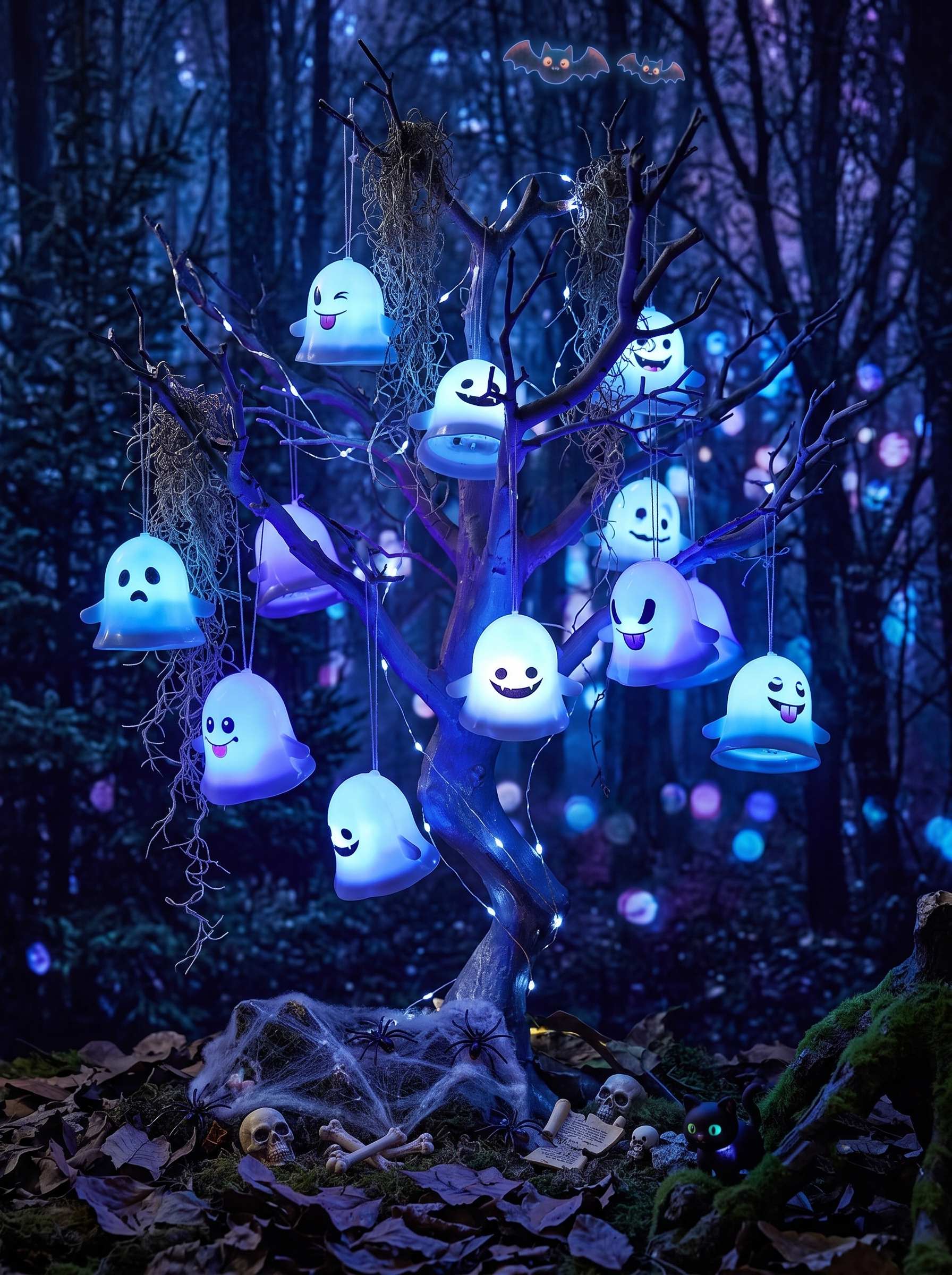 Halloween Terrible Spooky Theme Party Decorative Ghost Lights