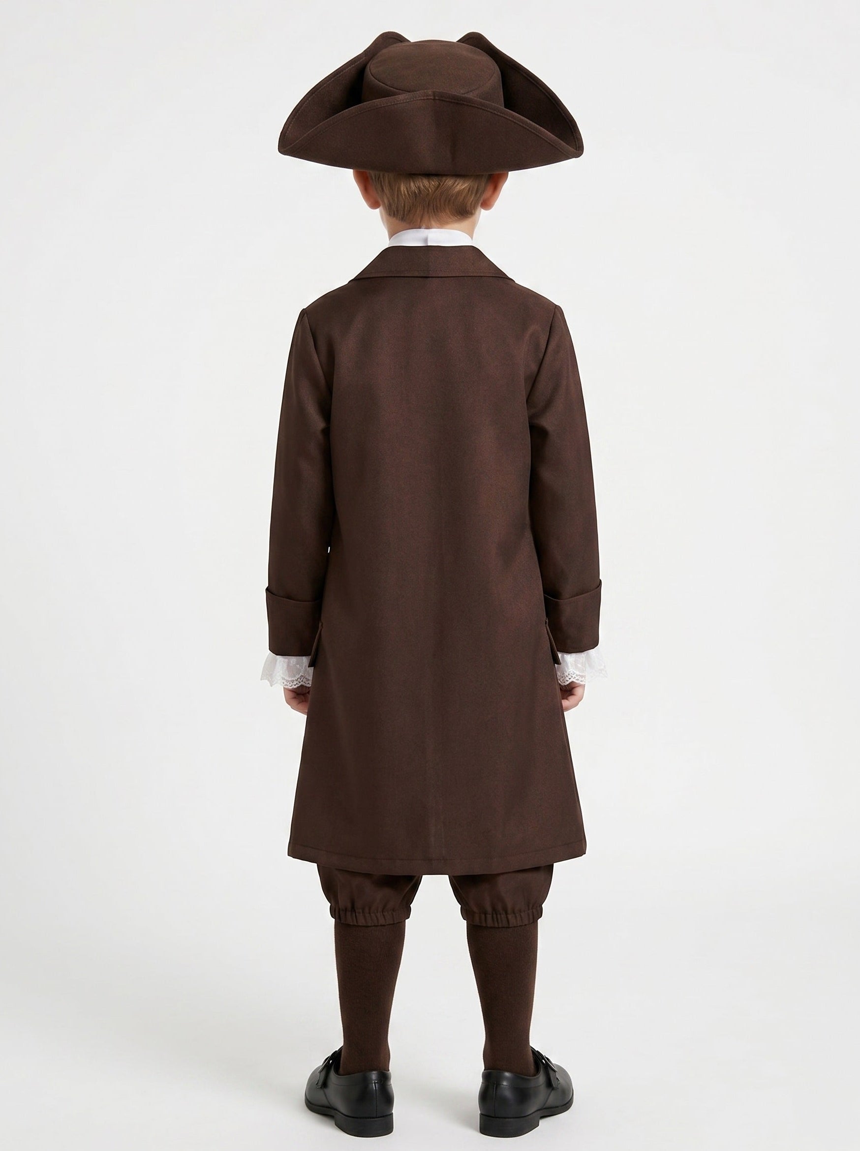Rococo Vintage Brown Baroque Outfits Long Sleeves Costumes Fancy Dress Boys' Carnival Independence Day
