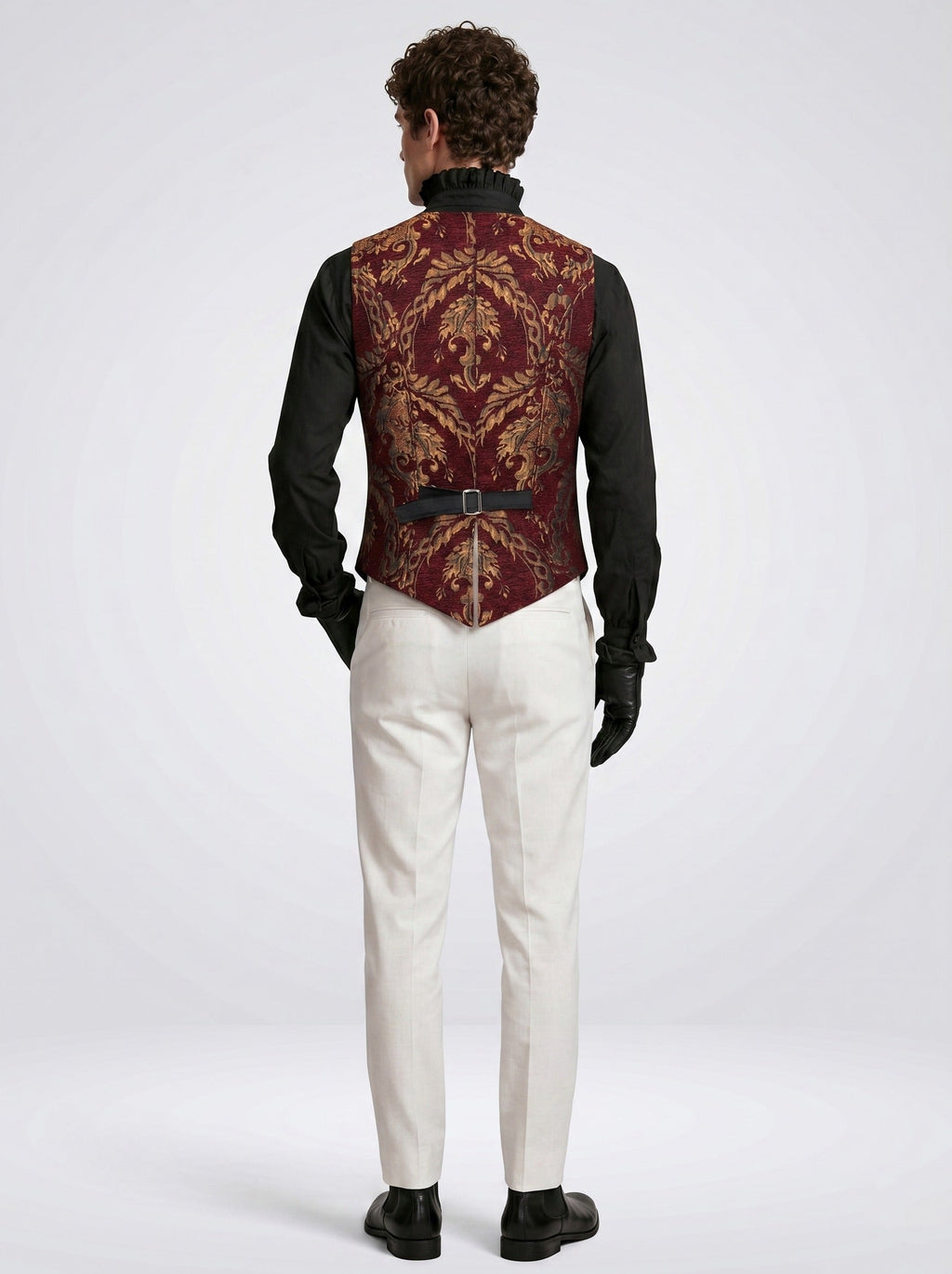 Rococo Vintage Men's Fantasy Renaissance Fancy Costume Shirt Vampire Royal Attire Halloween Carnival LARP